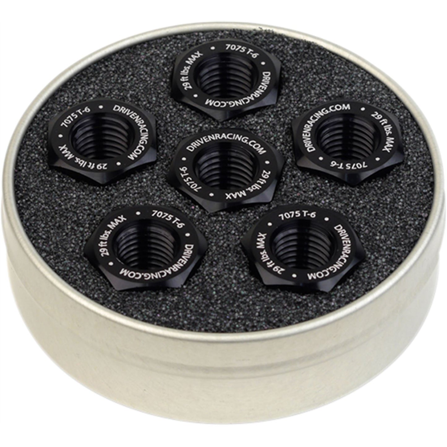 Driven Sprocket Nut Aluminum 10x1.0 Black DSN6BK_374847