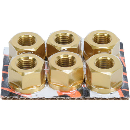 Driven Sprocket Nut Aluminum 10mm Gold DSNGD_374837