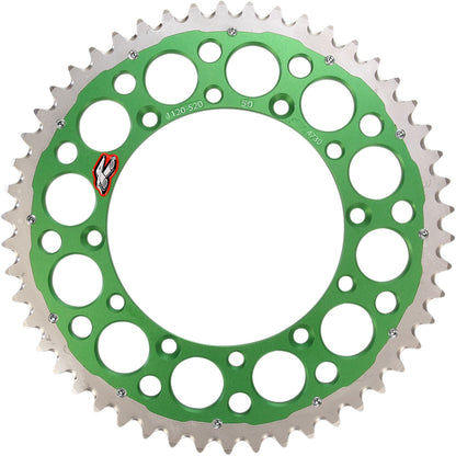 Renthal Twinring™ Rear Sprocket - 50-Tooth - Green 112052050GPGN_464284