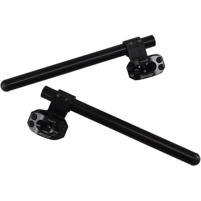 Driven Handlebar Clip-On Halo Risers - 41 mm - Black OPEN BOX [MPN: DHCLOR41BK]_936167