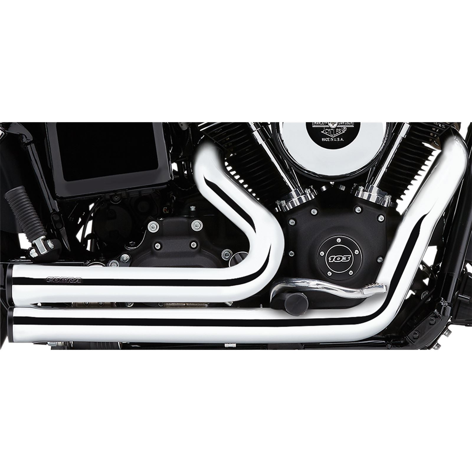 Cobra Speedster RPT Short Exhaust - Chrome 6791_361542