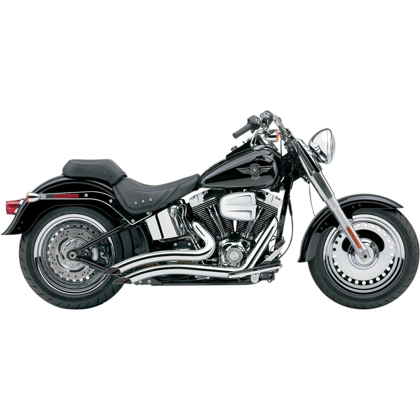 Cobra Speedster Swept Short Exhaust - Chrome - '86-'06 Softail 6223_361426