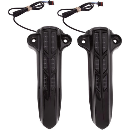 Ciro Forkini Lower Leg Covers - Gloss Black - With LEDs [MPN: 43003]_359411