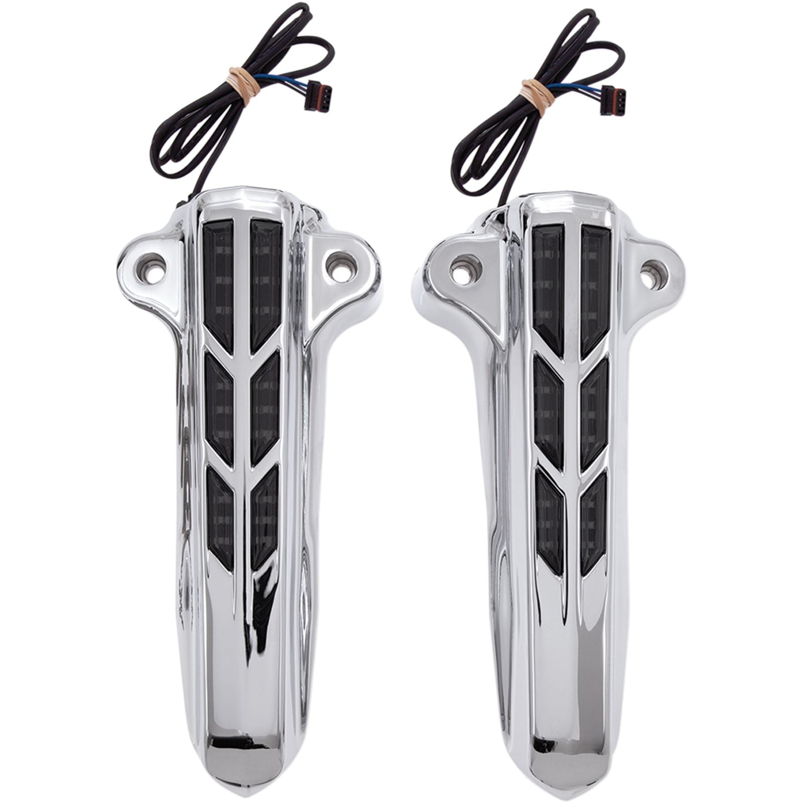 Ciro Forkini Lower Leg Covers - Chrome - With LEDs [MPN: 43001]_359406
