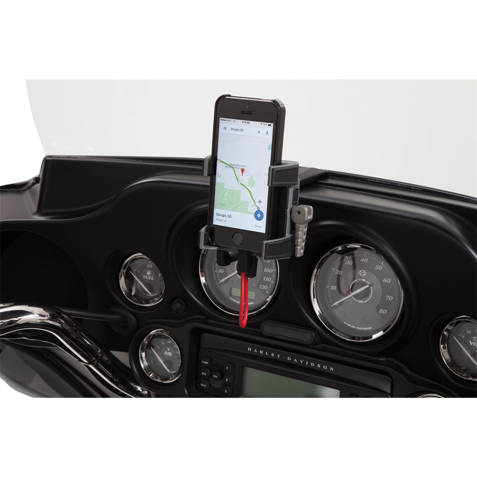 Ciro Premium Holder with Charger & '14-'19 FLHT [MPN: 50217]_359745