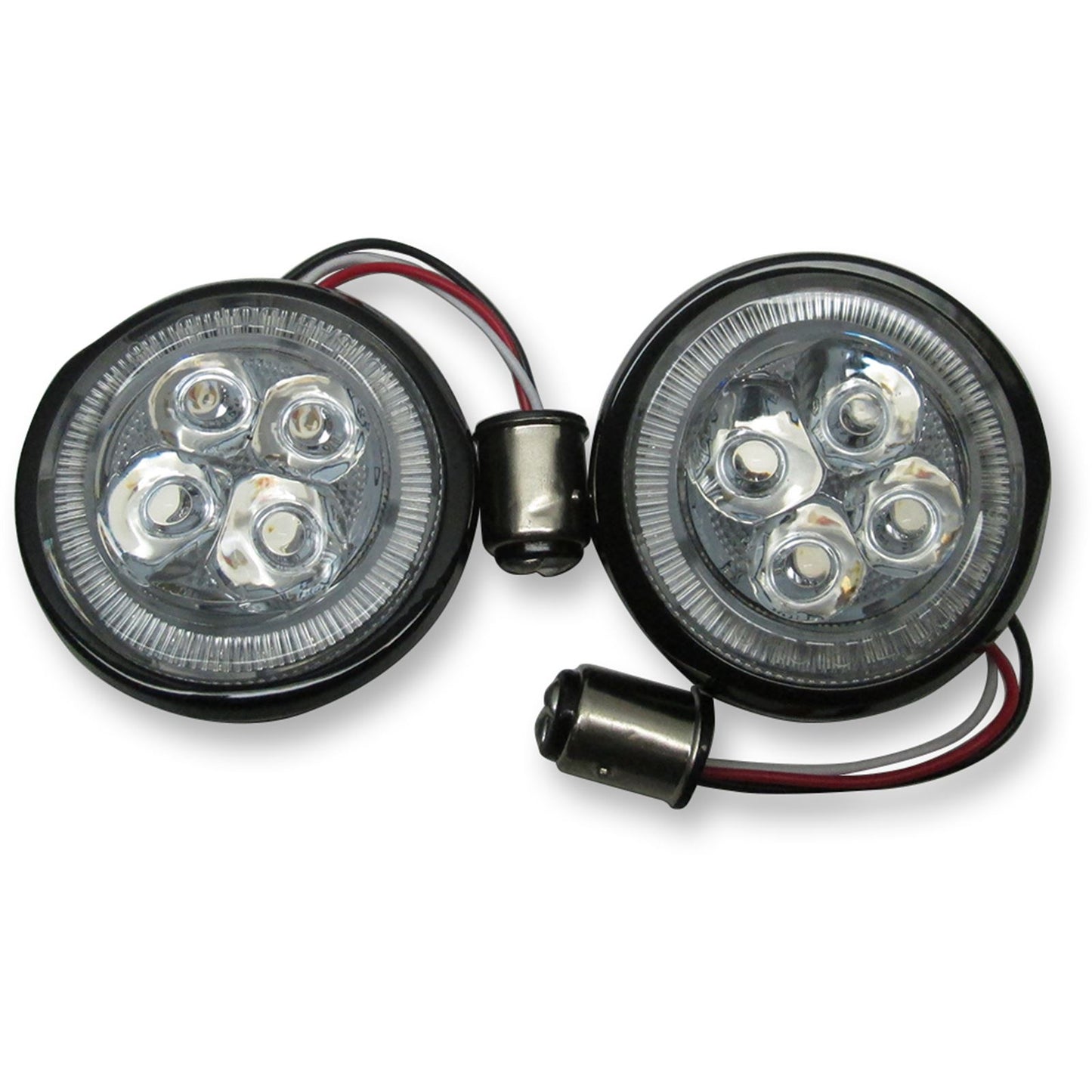 Ciro Rear Signal Light Inserts - Black - Red Lens [MPN: 45421]_359598
