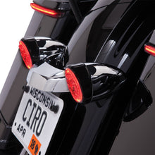 Ciro Rear Signal Light Inserts - Black - Red Lens [MPN: 45421]_359599