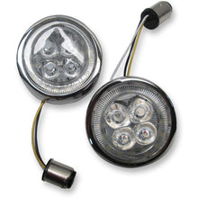 Ciro Front Signal Light Inserts - Chrome - Amber Lens [MPN: 45400]_359592