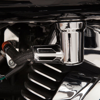Ciro Fuel Line Fitting Cover - Chrome [MPN: 73025]_359459