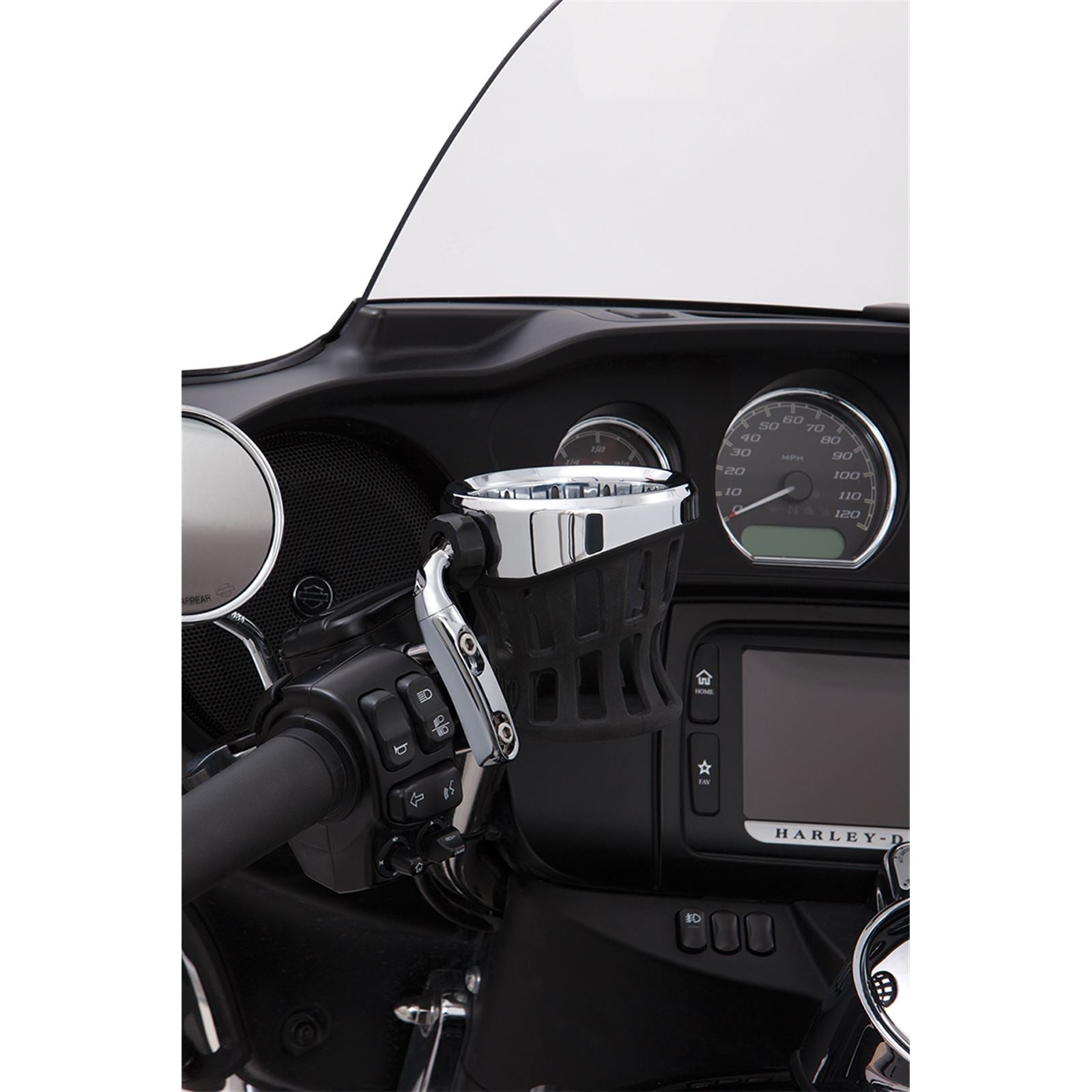 Ciro Chrome Drink Holder with Handlebar Mount [MPN: 50412]_359425