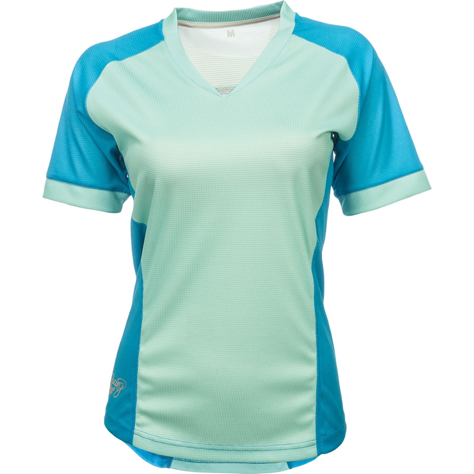 Fly Racing Lilly  Ladies Jersey Turquoise Large 356-6119L_219822
