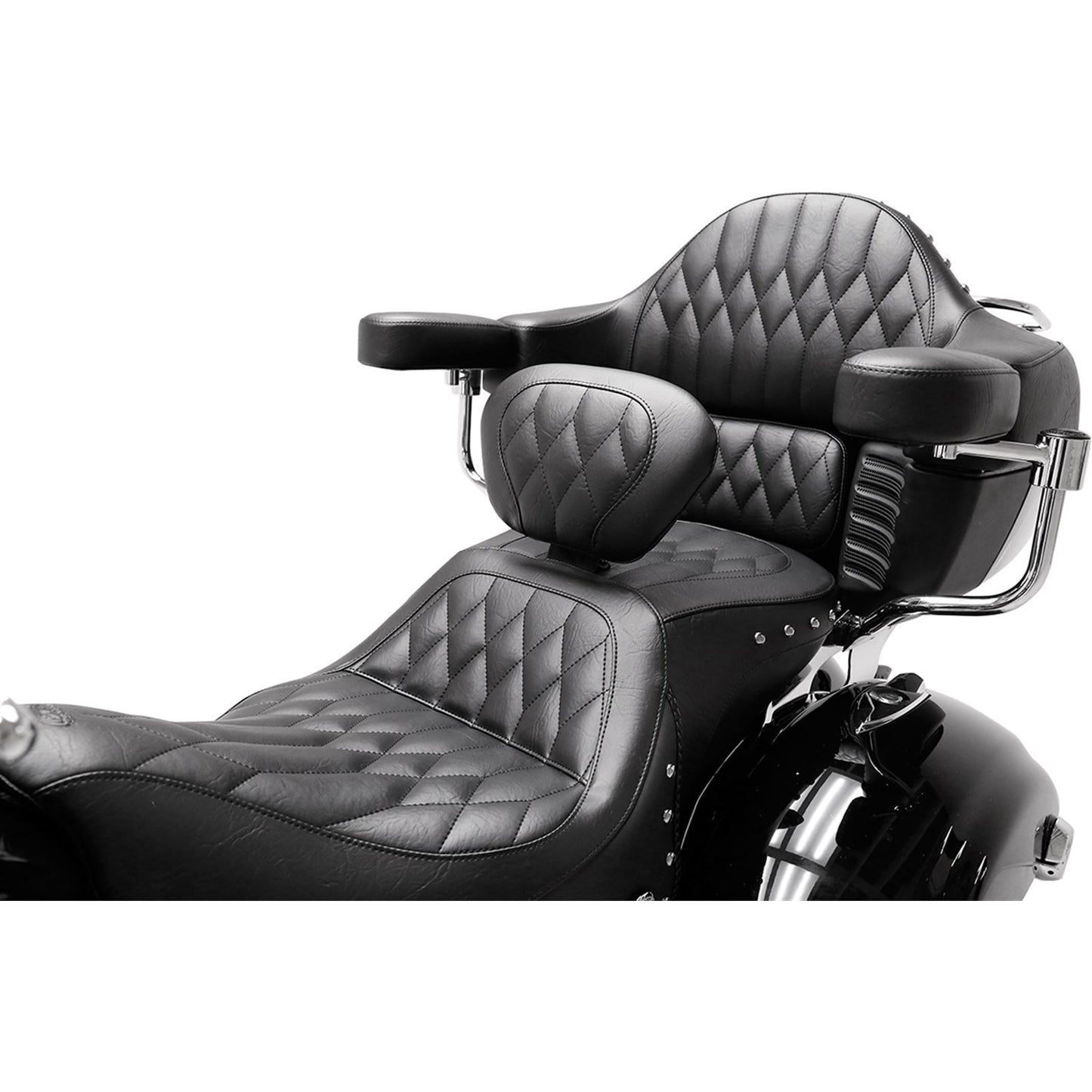 Mustang Motorcycle Products Heated Seat - Diamond - Driver's Backrest - Roadmaster 79664_448002