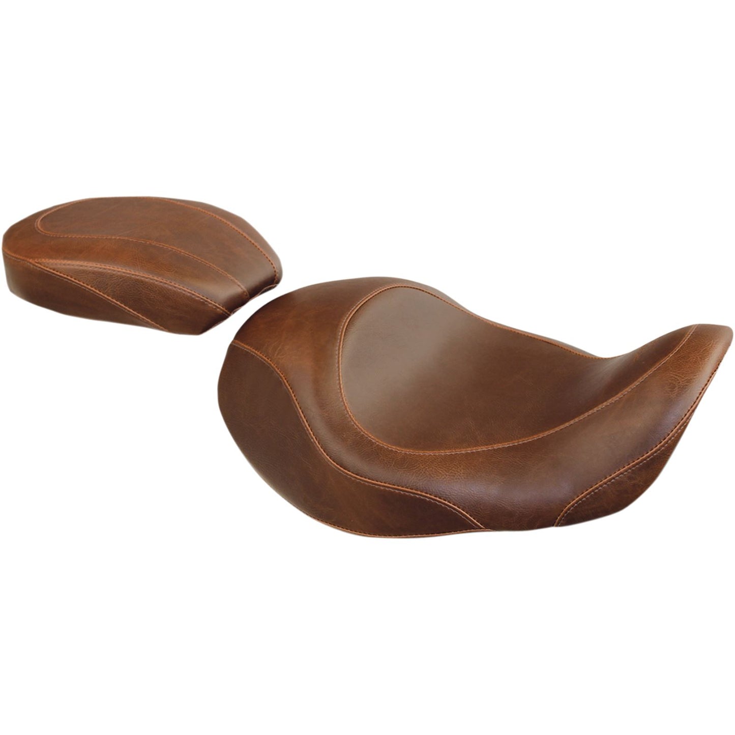 Mustang Motorcycle Products Wide Tripper Forward Solo Seat - Brown 76708_447660
