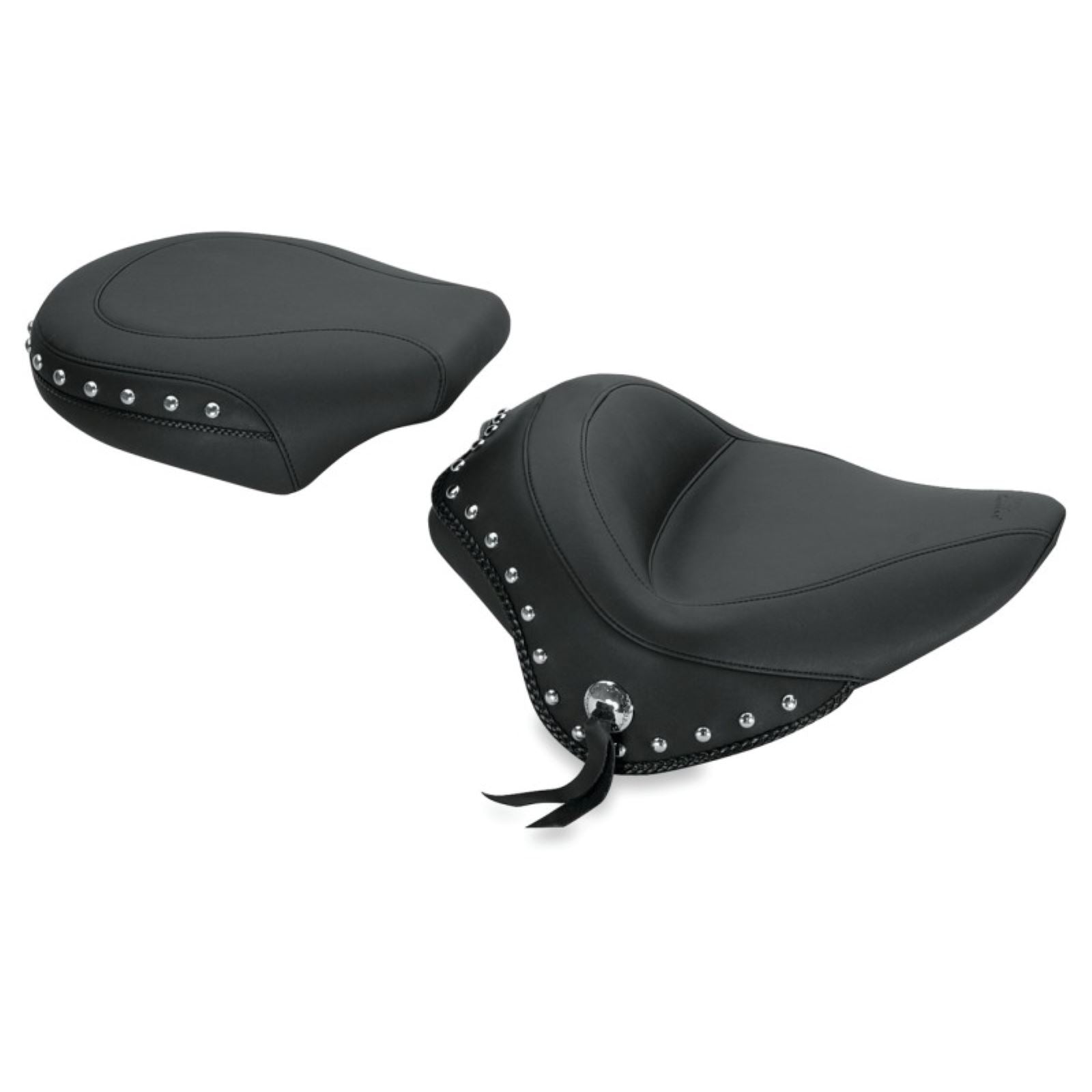 Mustang Motorcycle Products Touring Rear Seat - Studded - FXS 76751_1674277