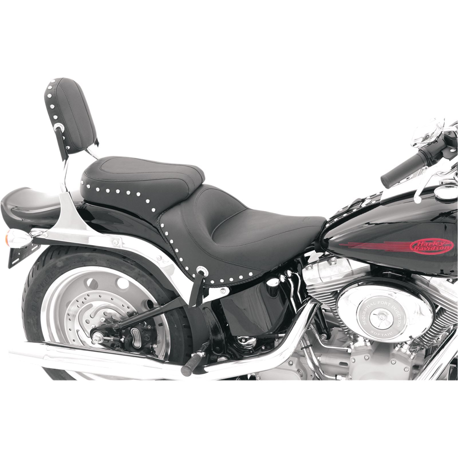 Mustang Motorcycle Products Studded Seat - FXST '06-'10 76401_447439
