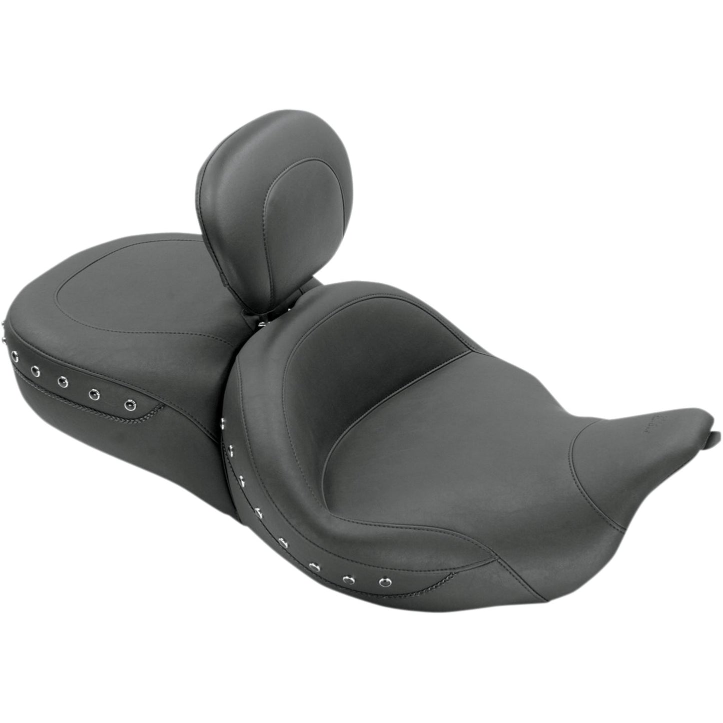 Mustang Motorcycle Products Super Touring Seat - Black Studded - Driver's Backrest 79586_447343