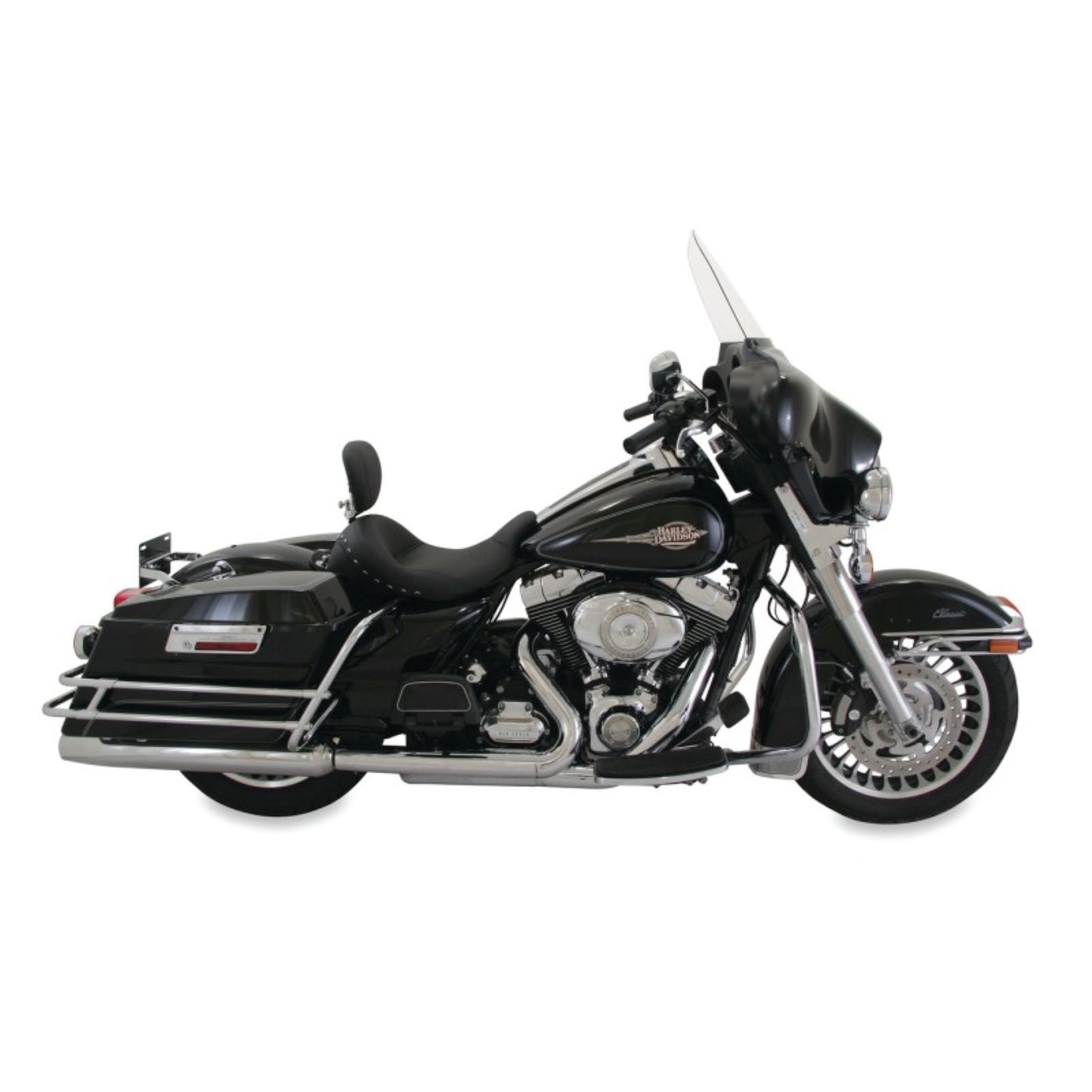 Mustang Motorcycle Products Solo Chrome Studded Seat - Driver's Backrest - FL '08+ 79602_1674629