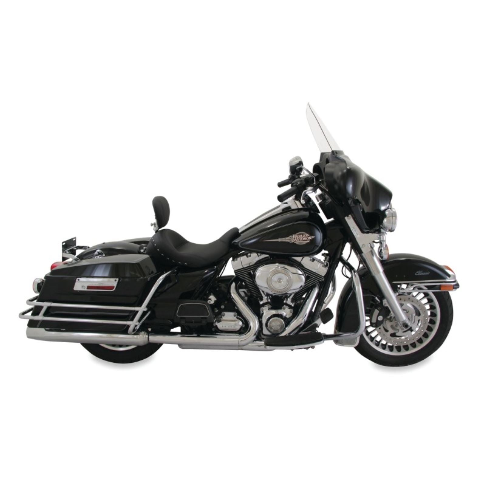 Mustang Motorcycle Products Solo Chrome Studded Seat - Driver's Backrest - FL '08+ 79602_1674629