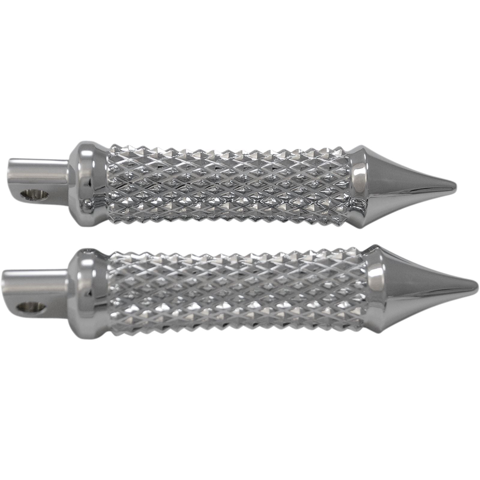 Eddie Trotta Designs Cross Cut Footepegs - Chrome OPEN BOX [MPN: TC779]_1893049