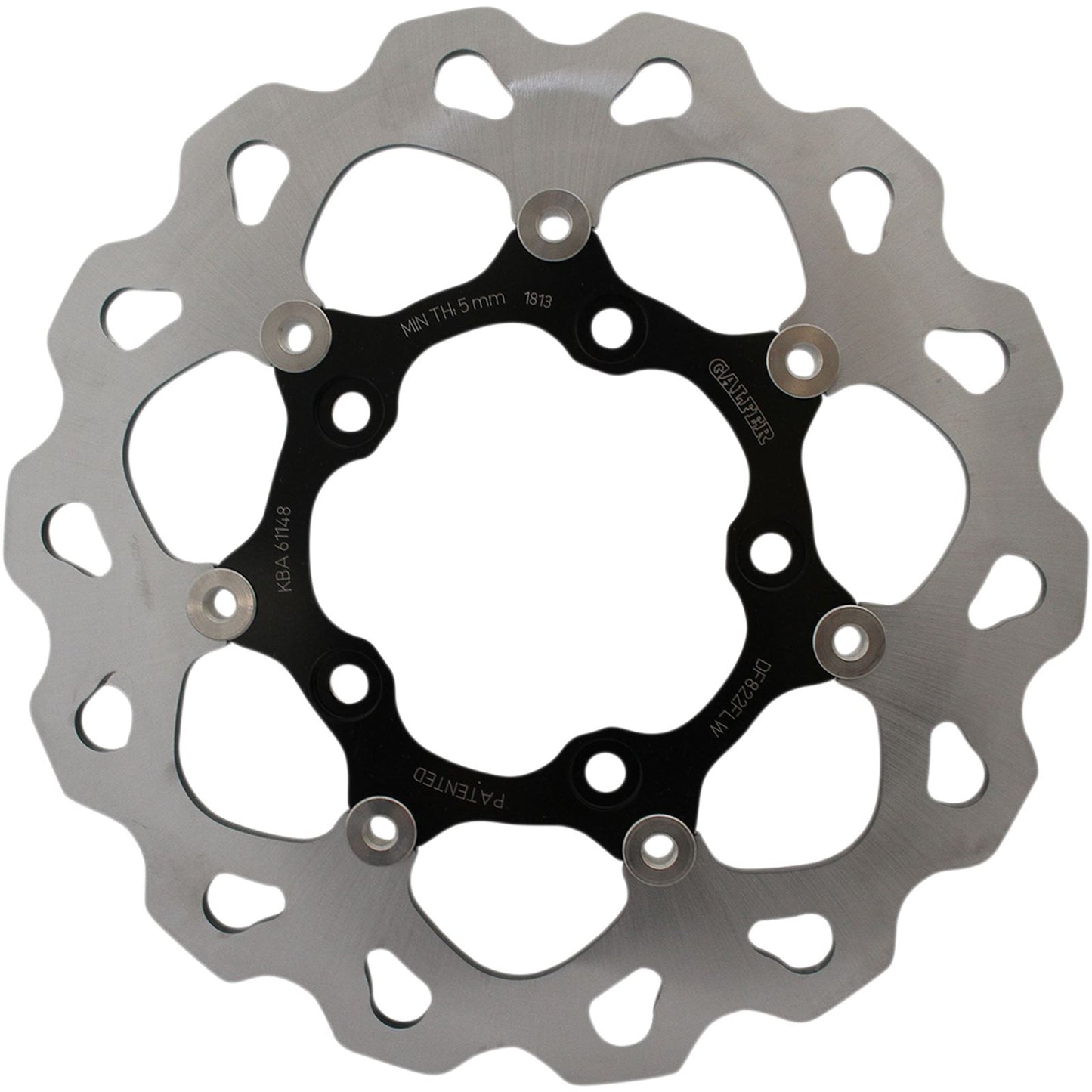 Galfer Wave® Brake Rotor - Rear - Black Carrier DF822FLW_389987