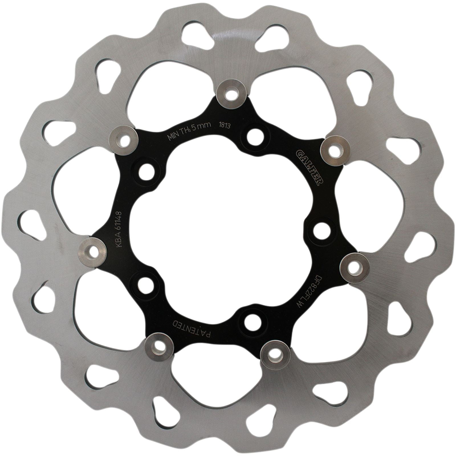 Galfer Wave® Brake Rotor - Rear - Black Carrier DF822FLW_389987