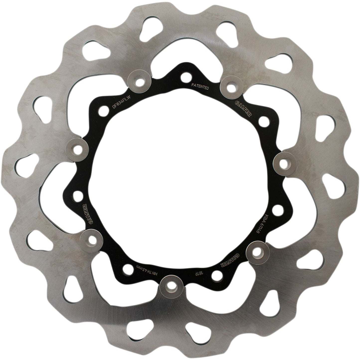 Galfer Wave® Brake Rotor - Rear - Black Carrier DF834FLW_389989