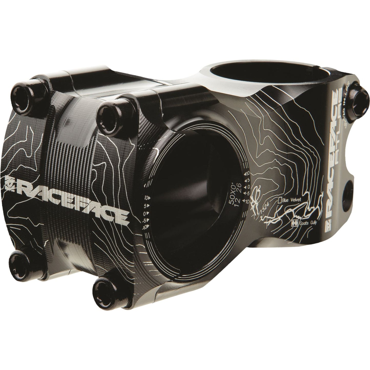 Race Face Atlas Stem - 50mm, 31.8 Clamp, +/-0, 1 1/8", Aluminum, Black  [MPN: ST12A31.850X0BLK]_220649