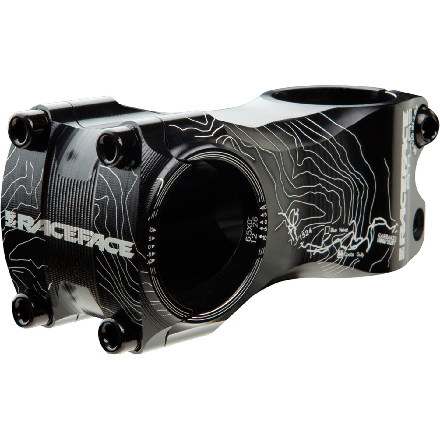 Race Face Atlas Stem - 65mm, 31.8 Clamp, +/-0, 1 1/8", Aluminum, Black  [MPN: ST12A31.865X0BLK]_220654