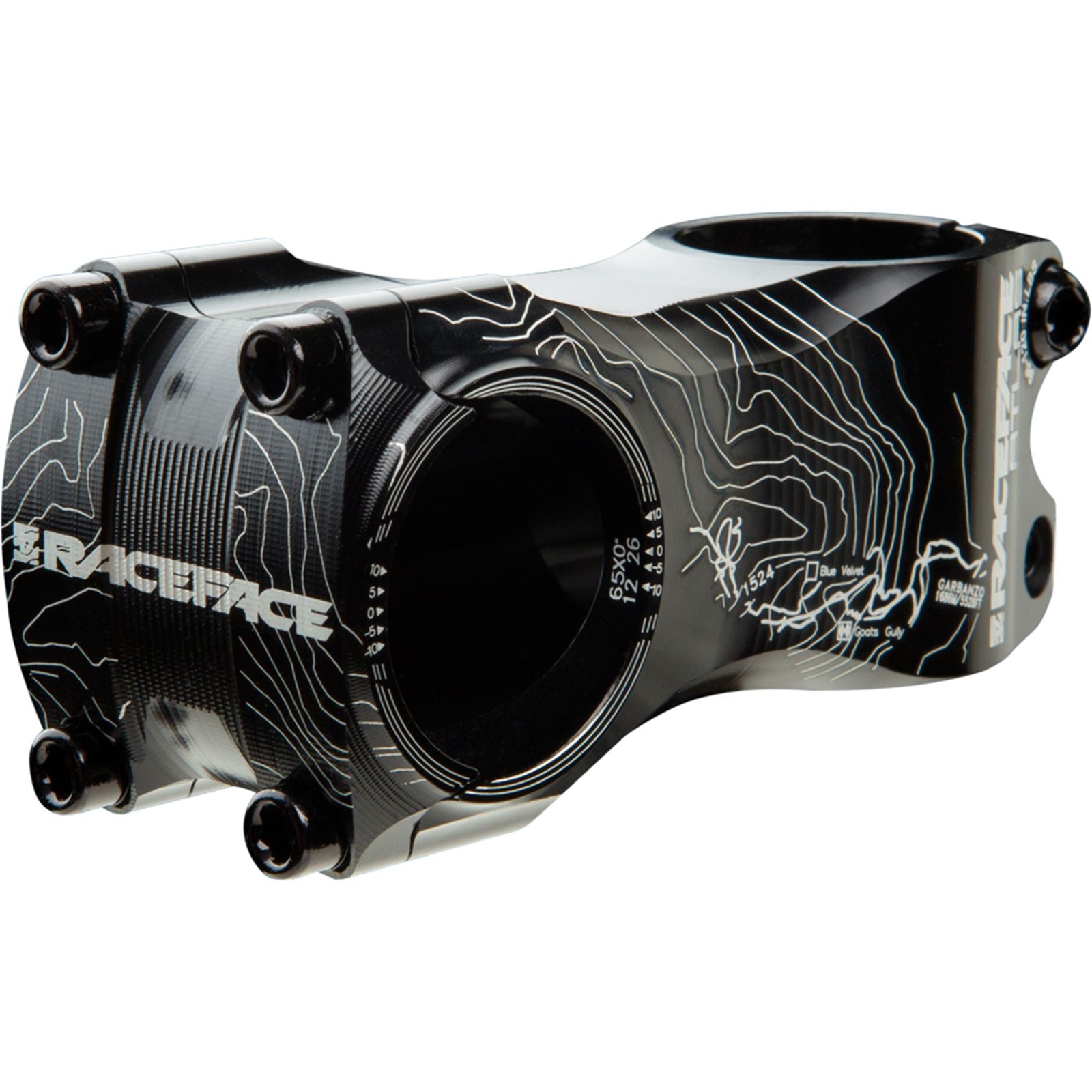 Race Face Atlas Stem - 65mm, 31.8 Clamp, +/-0, 1 1/8", Aluminum, Black  [MPN: ST12A31.865X0BLK]_220654