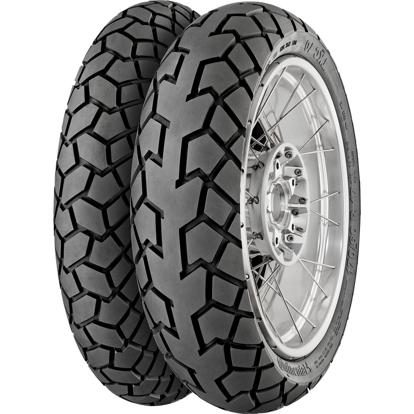 Continental Tire - Powersports TKC70 Tire - Rear - 180/55ZR17 - 73W 02444650000_365466