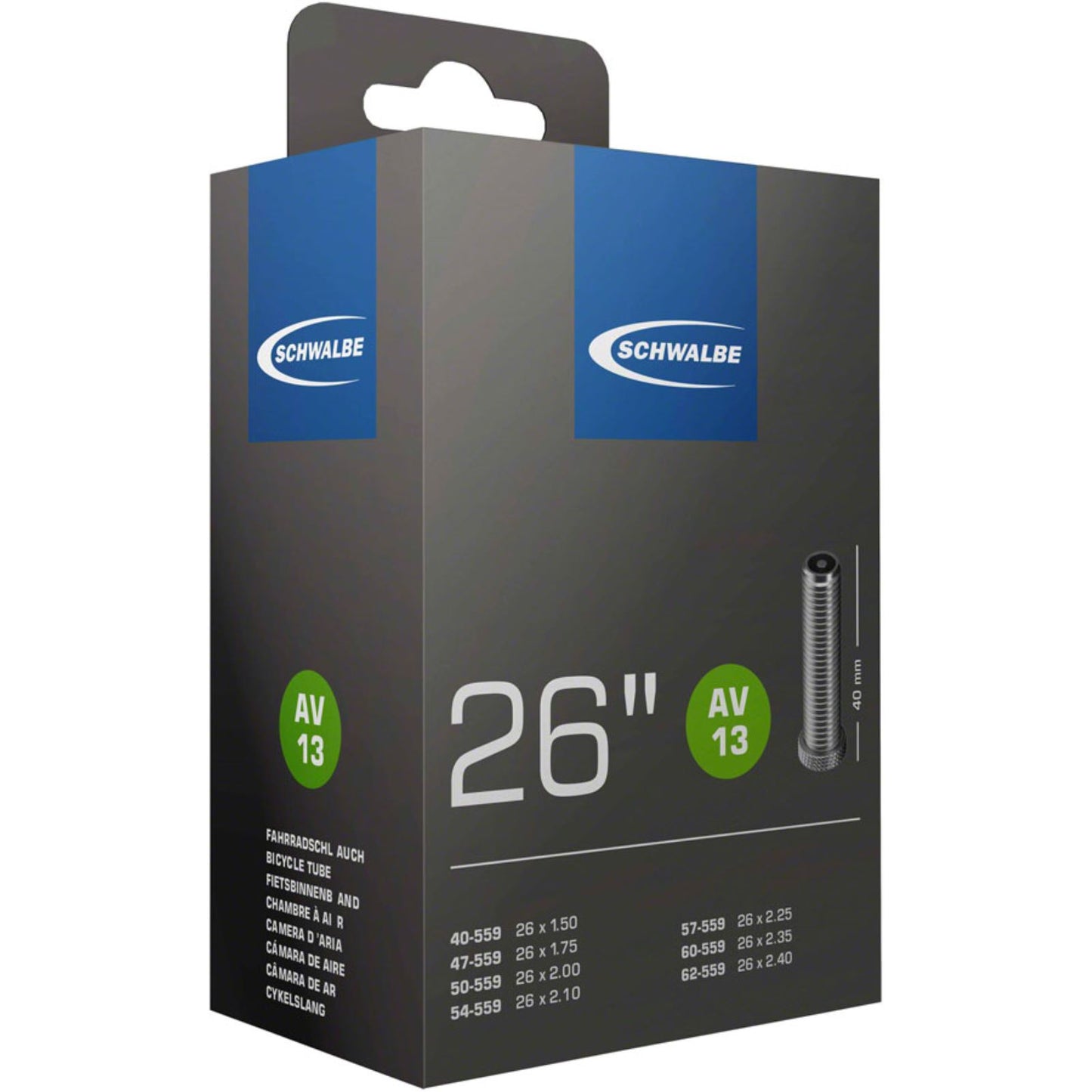 Schwalbe Standard Tube - 26 x 1.5 - 2.5 - 40mm Schrader Valve [MPN: 10425340]_1297318