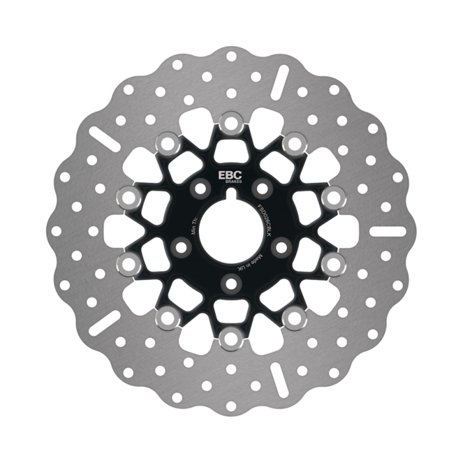 EBC Brakes Brake Rotor - Black Carrier - FSD026 Chrome/Black FSD026CBLK_1457162