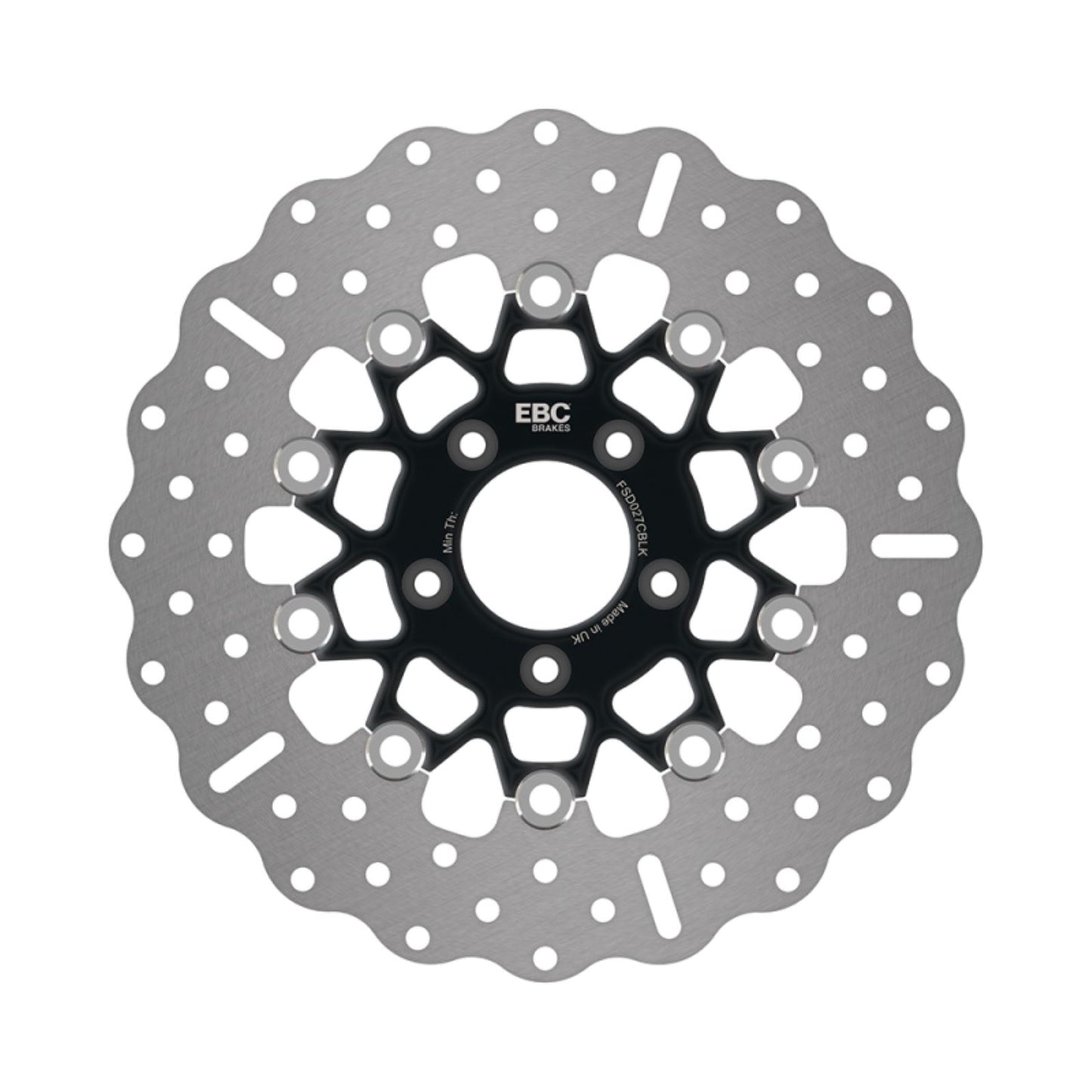 EBC Brakes Brake Rotor - Black Carrier - FSD027 Chrome/Black FSD027CBLK_1458811