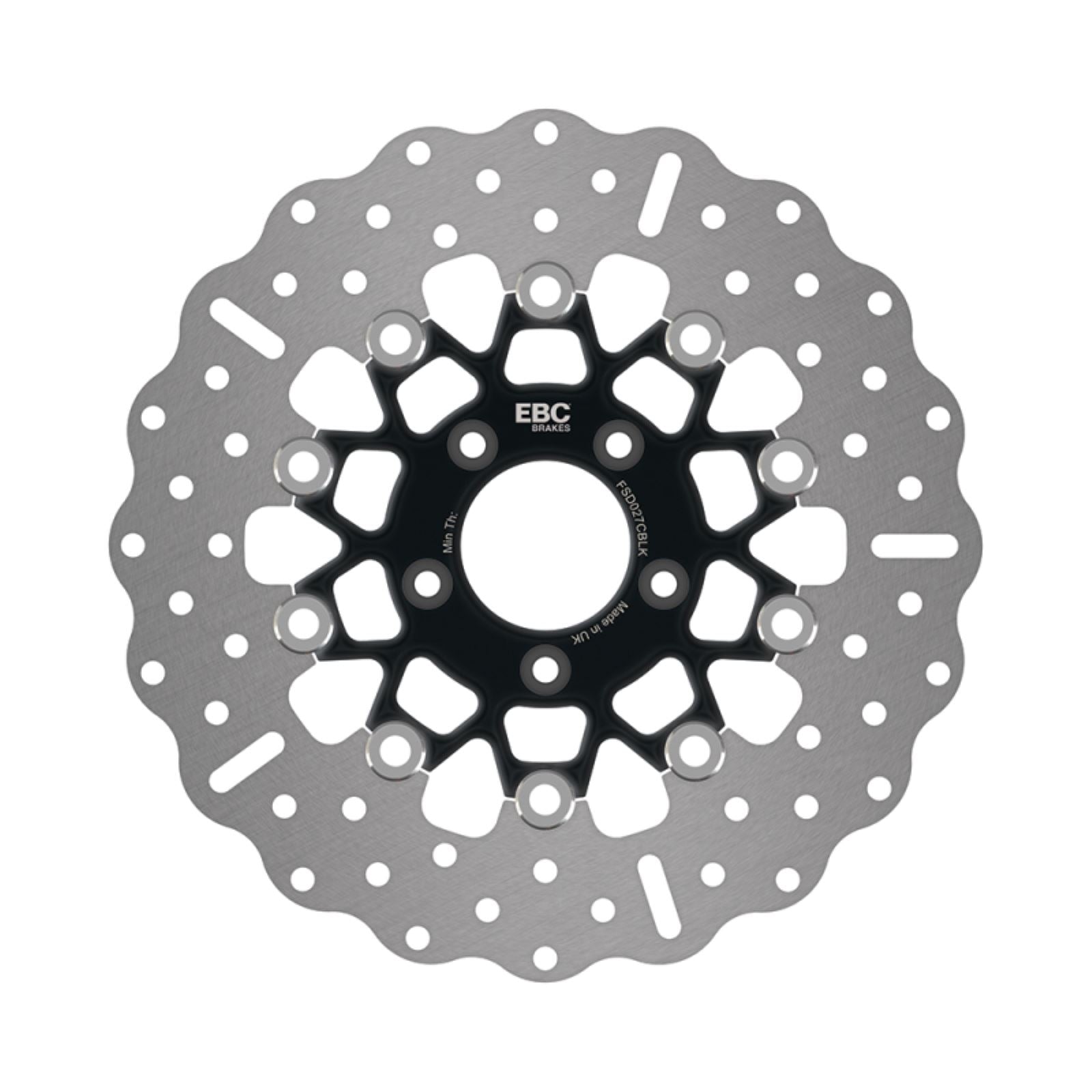 EBC Brakes Brake Rotor - Black Carrier - FSD027 Chrome/Black FSD027CBLK_1458811