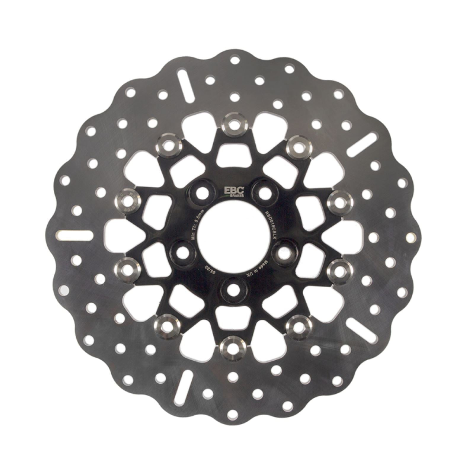 EBC Brakes Brake Rotor - 11-3/8" - RSD018 Chrome/Black RSD018CBLK_1458914