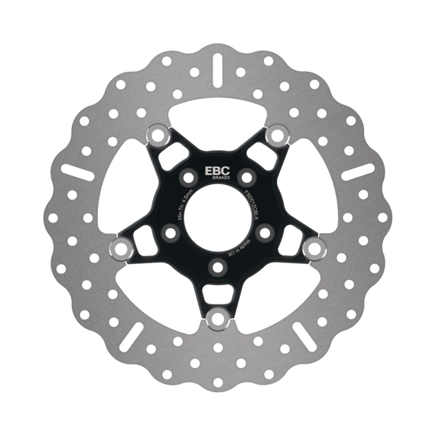 EBC Brakes Brake Rotor - Black Carrier - FSD012 Chrome/Black FSD012CBLK_1457160