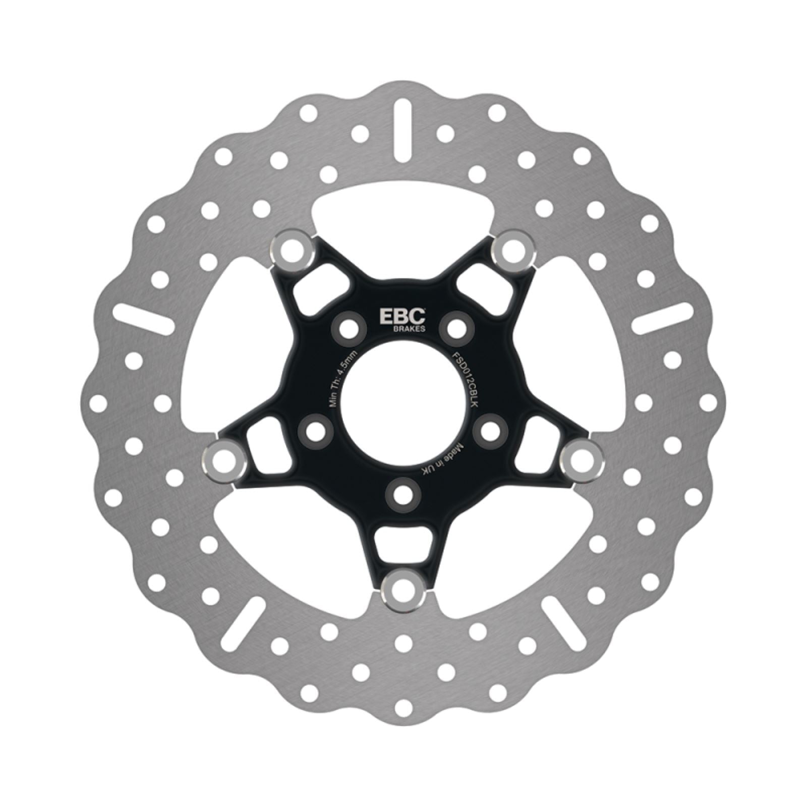 EBC Brakes Brake Rotor - Black Carrier - FSD012 Chrome/Black FSD012CBLK_1457160