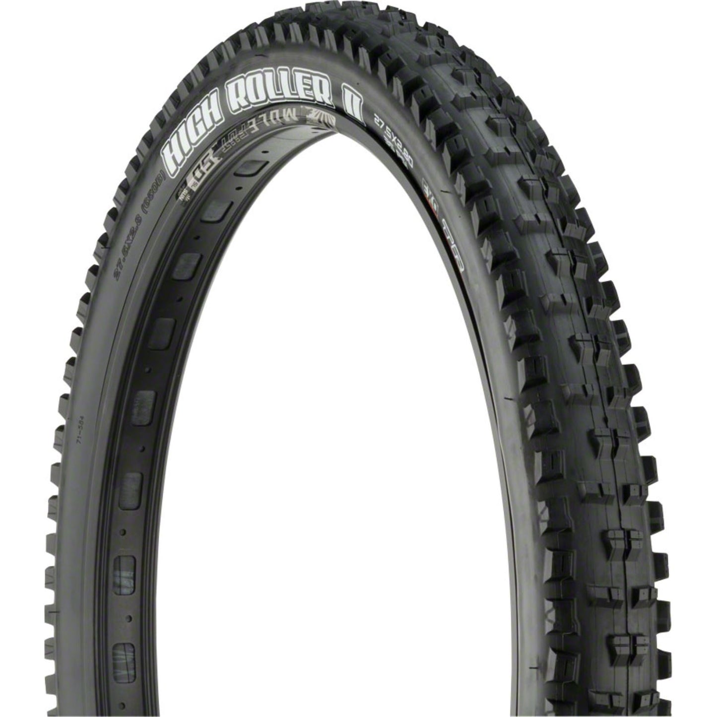 Maxxis - Bicycle High Roller II Tire - 27.5 x 2.8 - Tubeless - Folding - Dual - EXO TB96910100_1216495