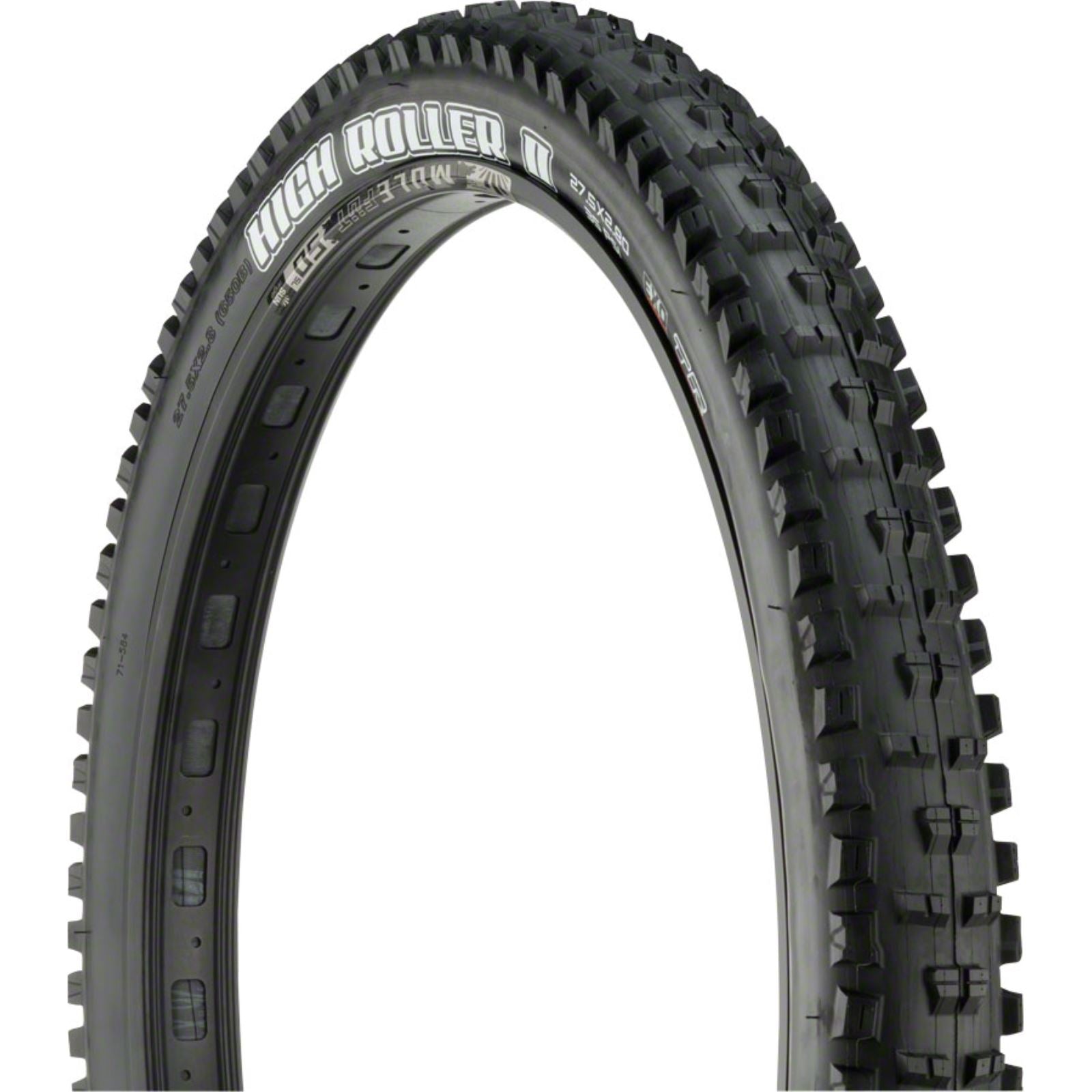 Maxxis - Bicycle High Roller II Tire - 27.5 x 2.8 - Tubeless - Folding - Dual - EXO TB96910100_1216495