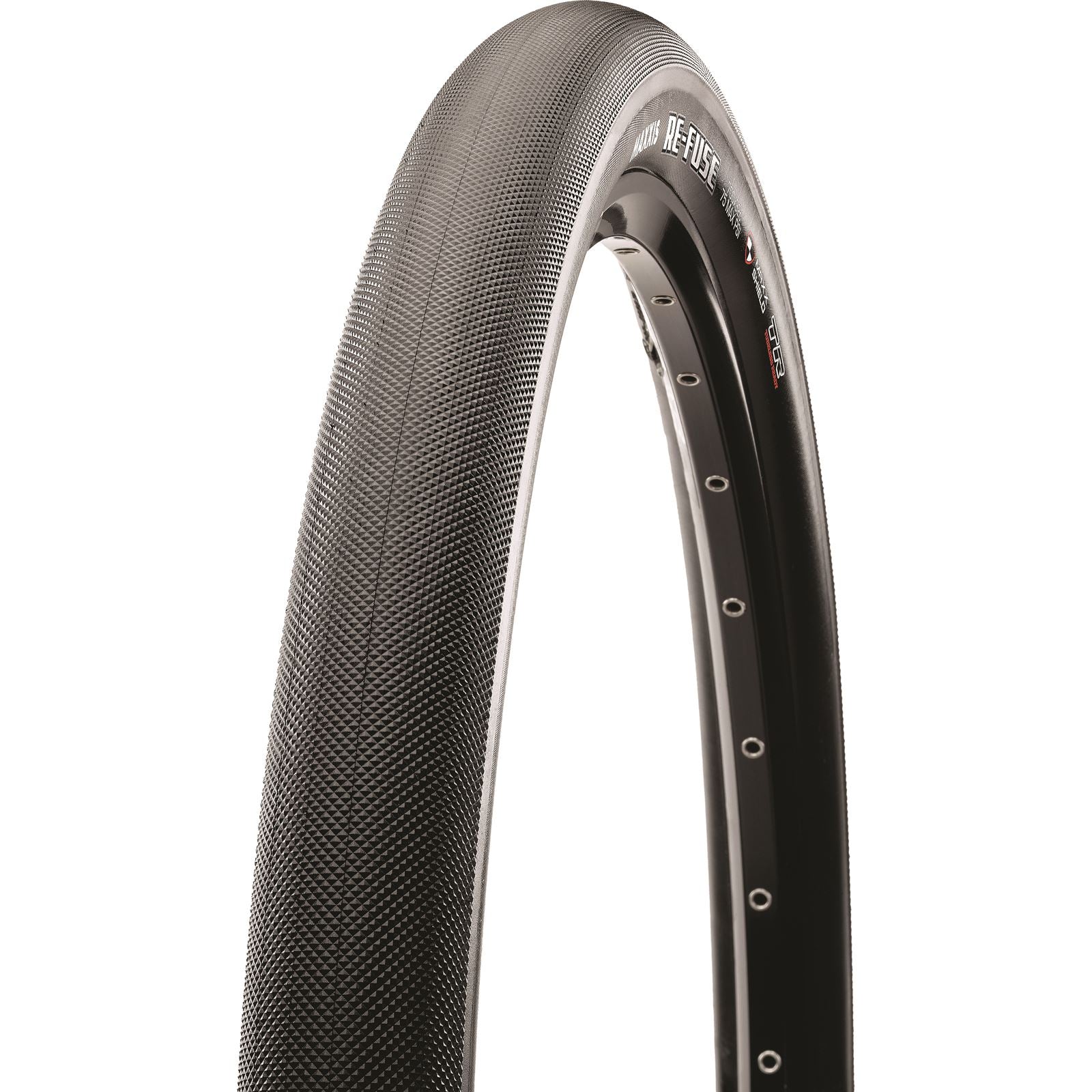 Maxxis - Bicycle Re-Fuse Tire 700x25C Folding Clincher Dual K2 Silkworm B2B 60TPI  TB86359000_220954