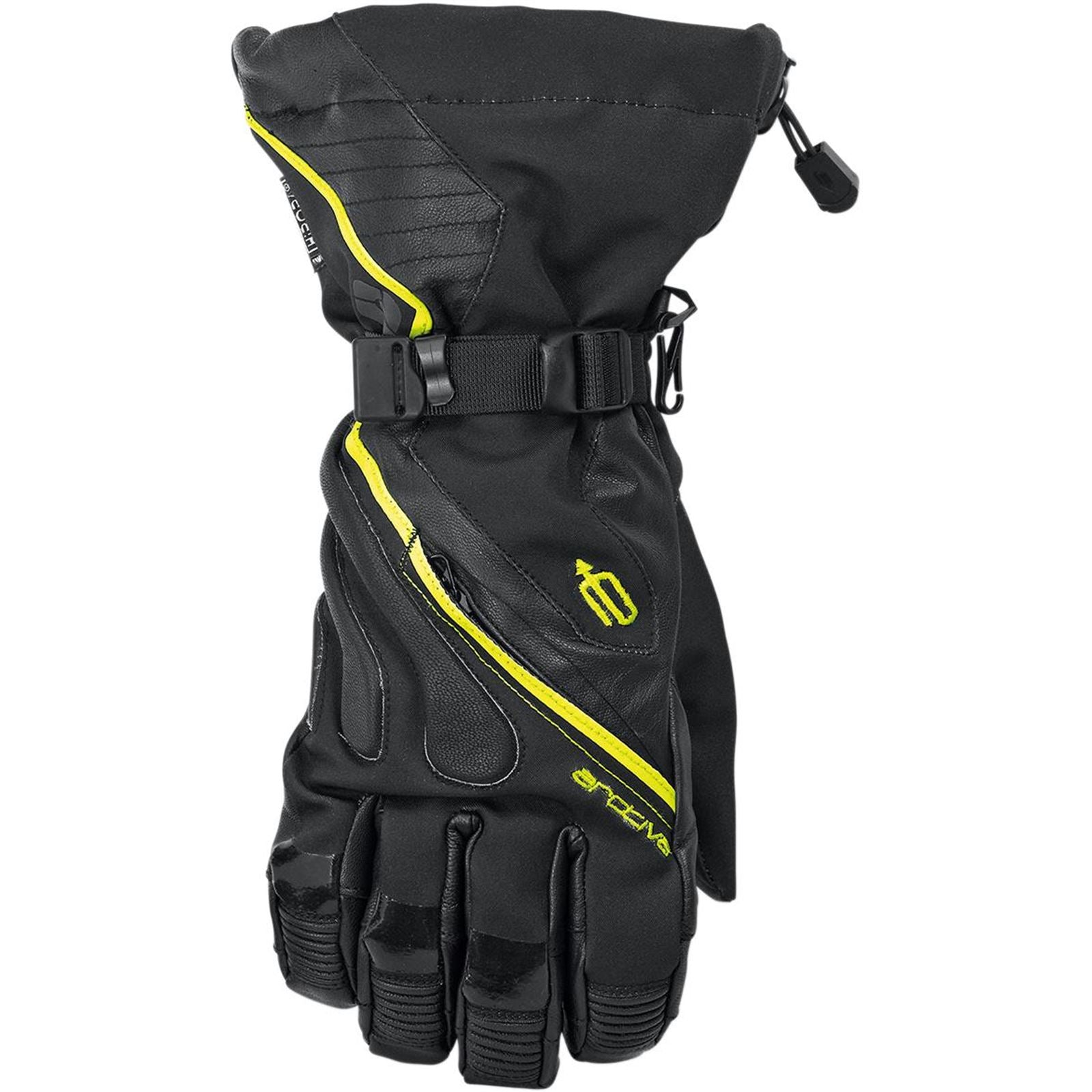 Arctiva Meridian Gloves - Black/Hi-Viz Yellow - Medium 3340-1207_221609