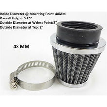 2FastMoto Clamp-On Wire Mesh Air Filter Cleaner  48mm- Chrome  23-5748_624977