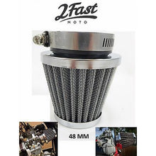 2FastMoto Clamp-On Wire Mesh Air Filter Cleaner  48mm- Chrome  23-5748_624974