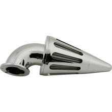 Harddrive Ram Air Filter Coned Chrome  4.5"x12" 120234_225014