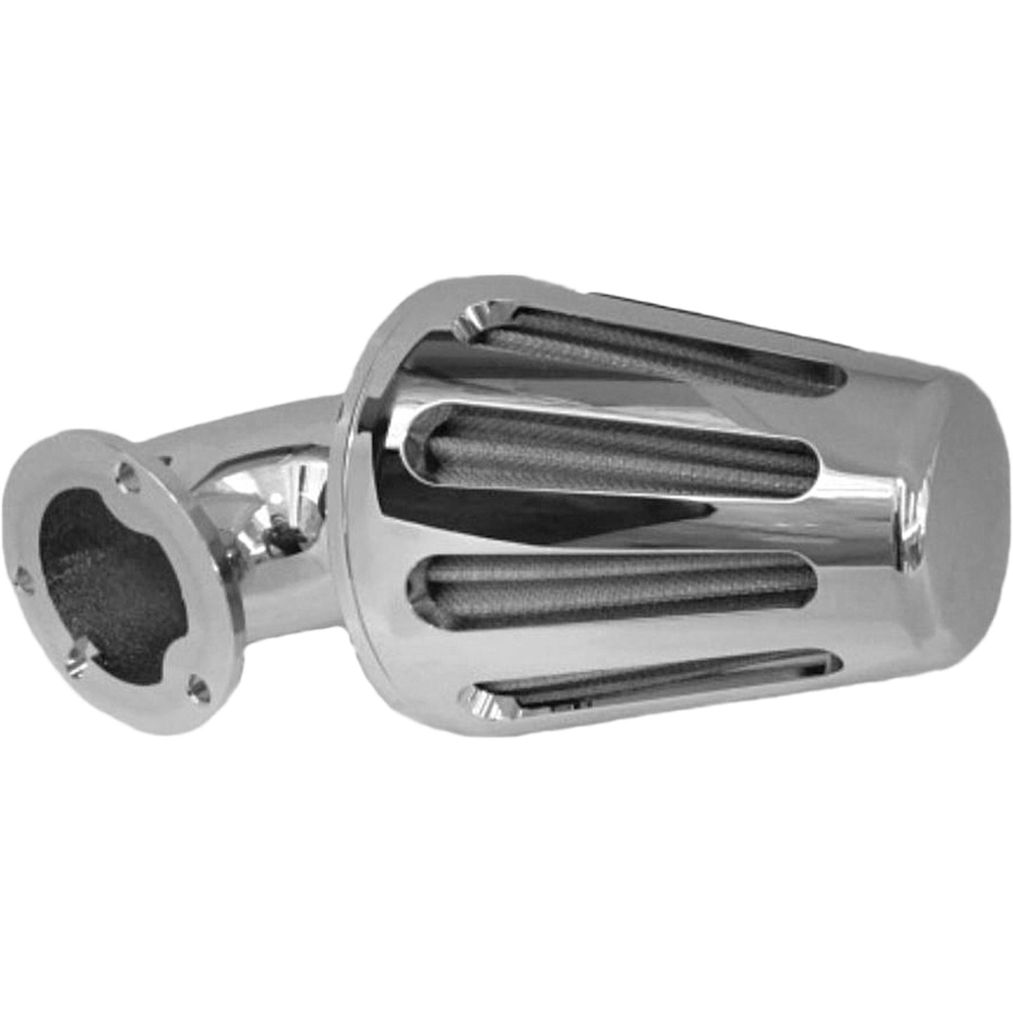 Harddrive Ram Air Filter Chopped Chrome  4.5"x10" 120236_225072