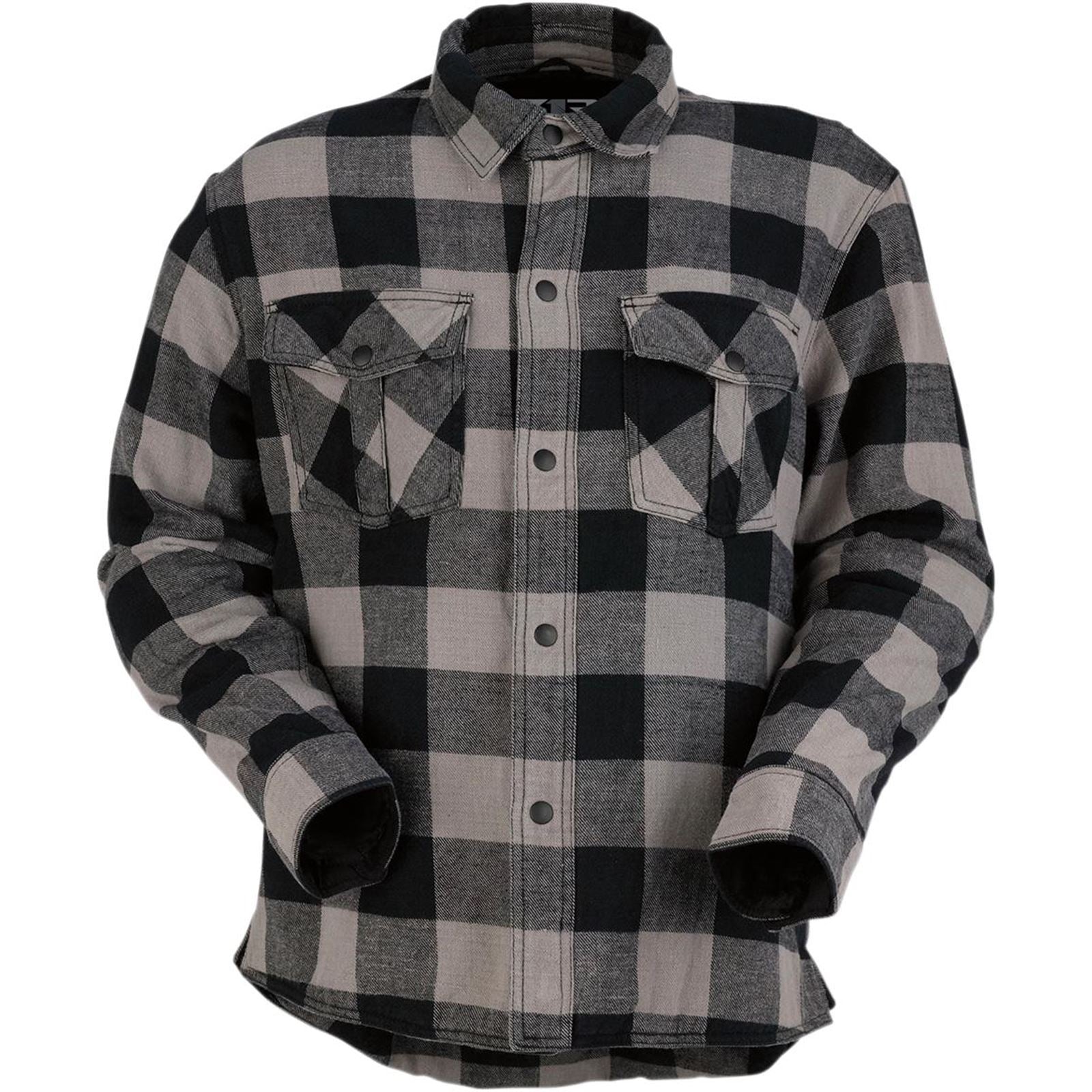 Z1R Duke Flannel Shirt - Gray/Black_225989