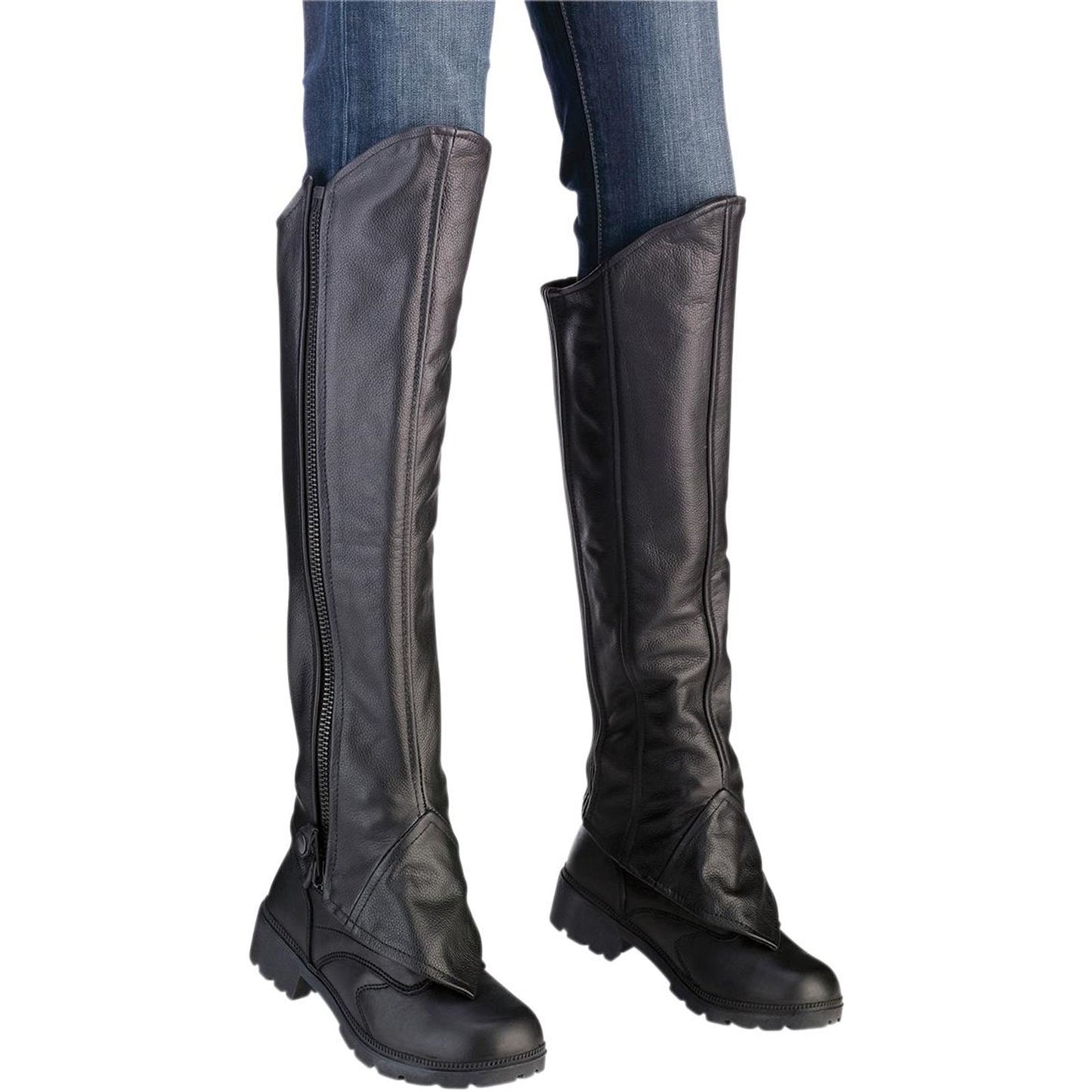 Z1R Women's Half Chaps - Black - 2X-Small/X-Small 2815-0091_227493