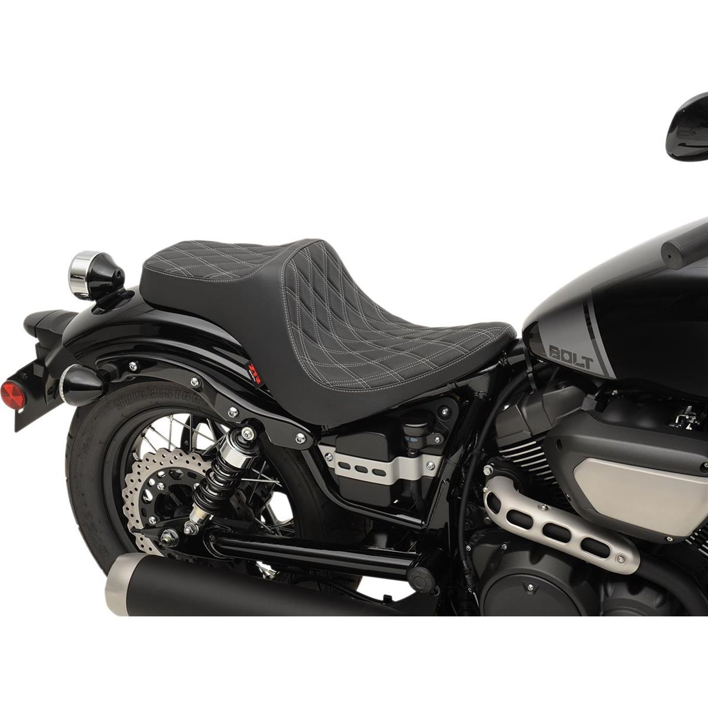 Z1R Predator III Seat - Diamond - Silver Stitching - Bolt 0810-2070_227597