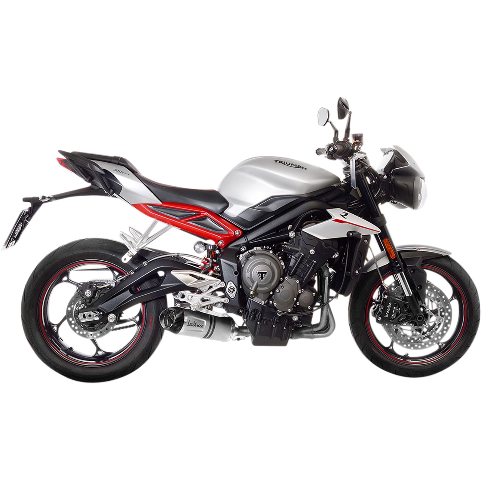 Leovince LV One Evo Muffler - Stainless Steel - Street Triple 765 [MPN: 14288E]_418794
