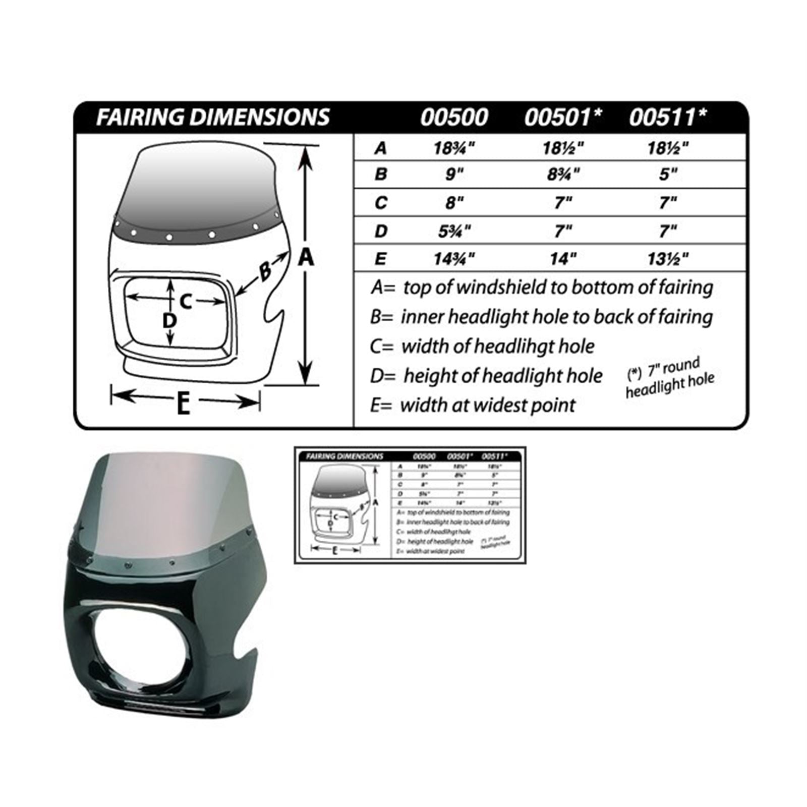 Maier Sport Fairing - Round - Large 005010_1734954